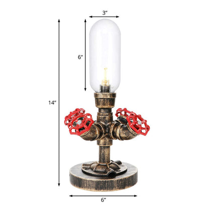 Skorter | RoboGlow - Modern Table Lamp with Industrial Design and Metal Pipe