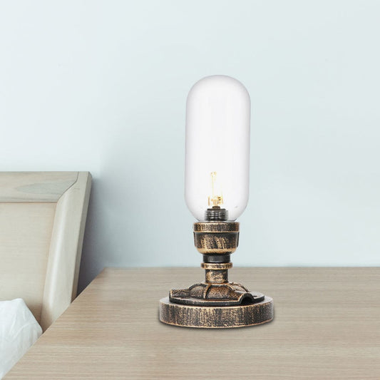 Skorter | RoboGlow - Modern Table Lamp with Industrial Design and Metal Pipe