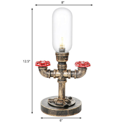 Skorter | RoboGlow - Modern Table Lamp with Industrial Design and Metal Pipe