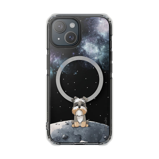Skorter | Fluff's - Schnazzy in Space Magnetic Clear Case for iPhone Series