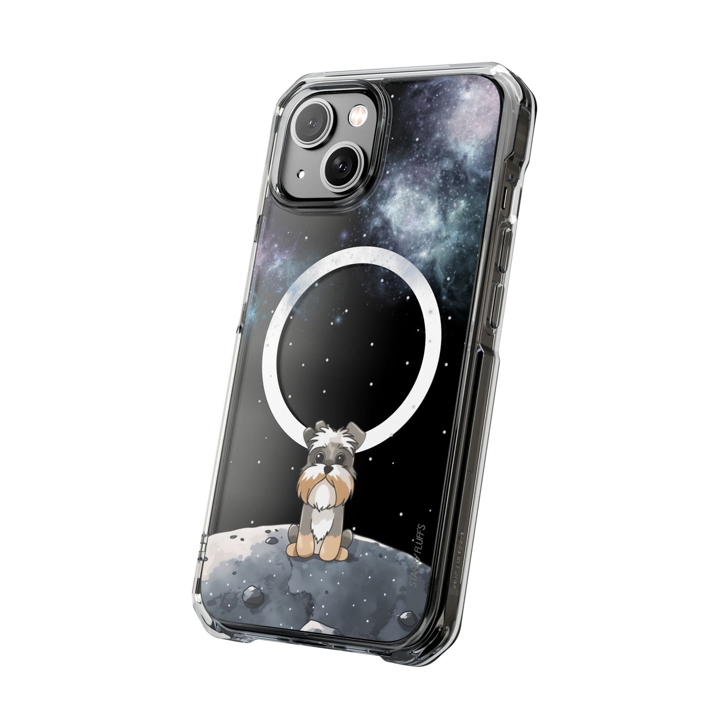 Skorter | Fluff's - Schnazzy in Space Magnetic Clear Case for iPhone Series