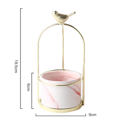 Skorter | Flower plant pots with bird design for stylish decoration