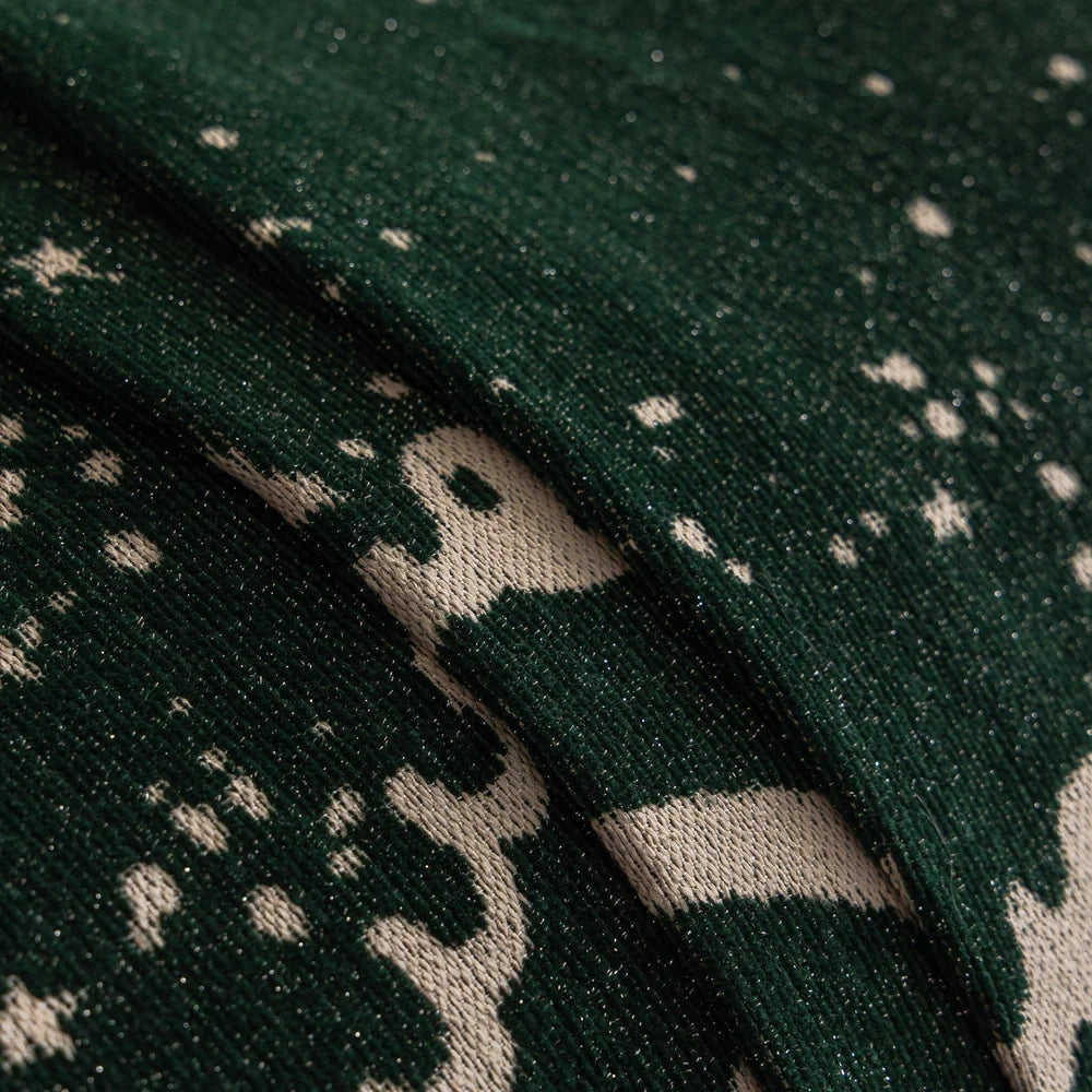 Skorter | Cursive Glittering Chenille Sofa Cover