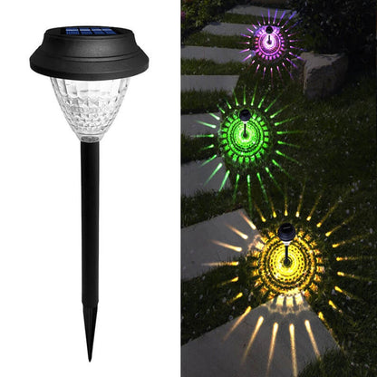 Skorter | Solar waterproof circular divergent light shadow design LED outdoor garden decorative light