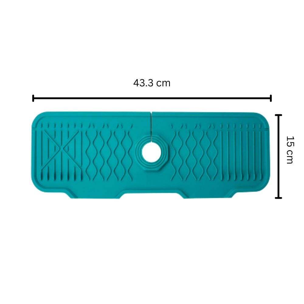 Skorter | Aqua Slope Rubber Faucet Sink Mat