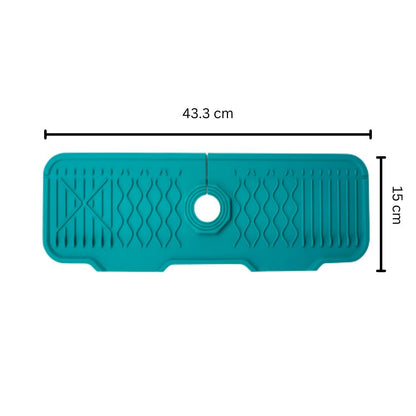 Skorter | Aqua Slope Rubber Faucet Sink Mat