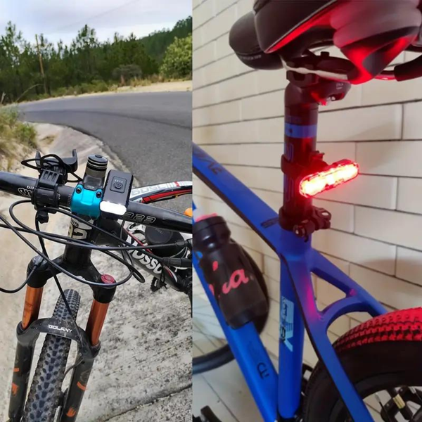 Skorter | USB Rechargeable LED Bike Lights – 1000 Lumen Front & 500 Lumen Rear, Waterproof