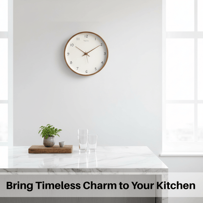 Skorter | Analog Wood Wall Clock with Silent Movement