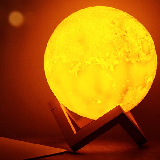 Skorter | Creative Mini Rechargeable 3D Printed Moon 1-Light LED Table Lamp