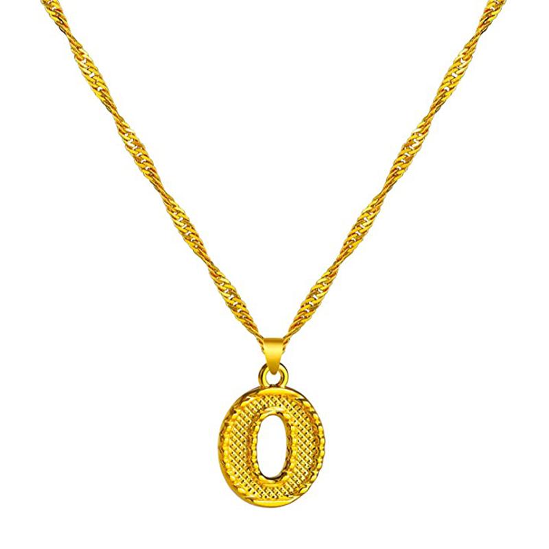 Skorter | 18K gold-plated initial letter necklace