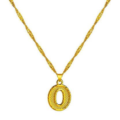 Skorter | 18K gold-plated initial letter necklace