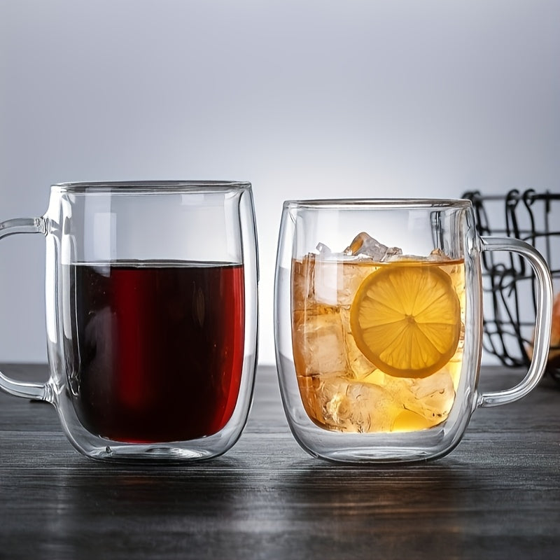 Skorter | ThermoSip Double-walled Glass Mug – Borosilicate Glass, Heat Resistant & Elegant