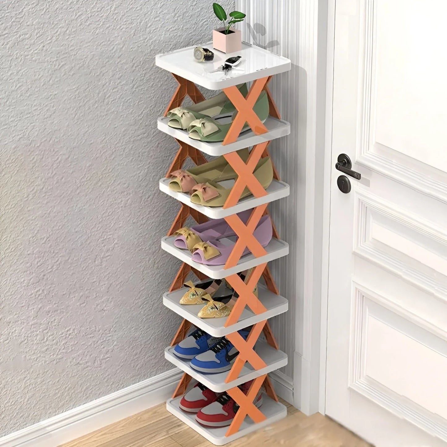 Skorter | Multifunctional and Foldable Shoe Rack for Space-Saving Storage