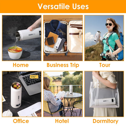 Skorter | 17Oz Stainless Steel Travel Electric Kettle with 4 Temperature Presets