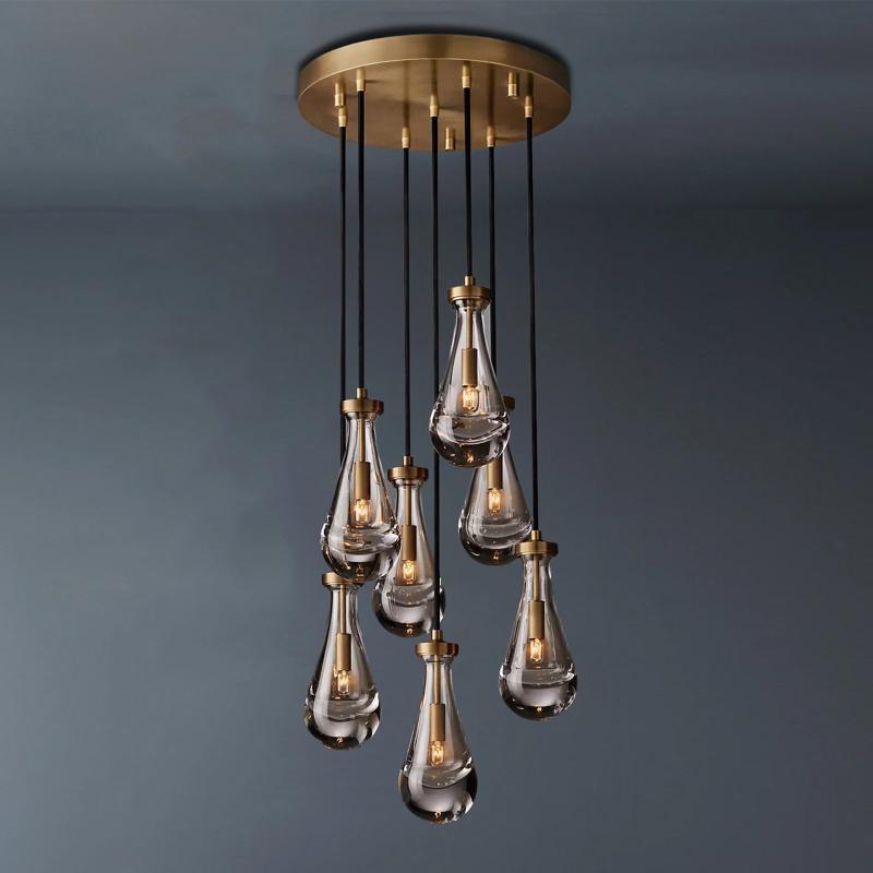 18" Diameter Raindrop Round Chandelier - SKØRTER