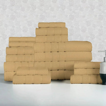 Skorter | 18-piece set: Bibb Home `Egyptian cotton towel set