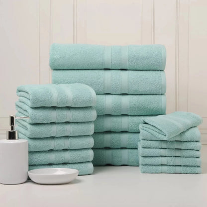 Skorter | 18-piece set: Bibb Home `Egyptian cotton towel set
