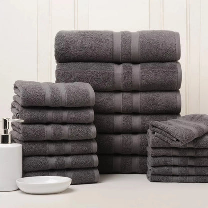 Skorter | 18-piece set: Bibb Home `Egyptian cotton towel set