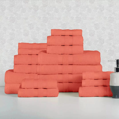 Skorter | 18-piece set: Bibb Home `Egyptian cotton towel set