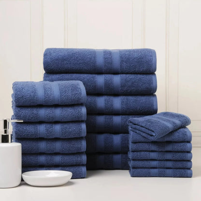 Skorter | 18-piece set: Bibb Home `Egyptian cotton towel set