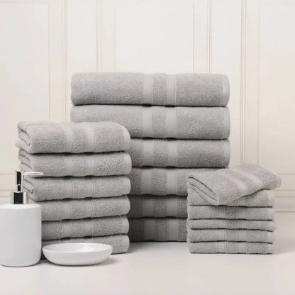 Skorter | 18-piece set: Bibb Home `Egyptian cotton towel set