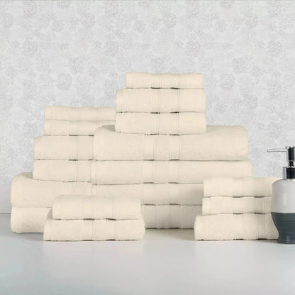 Skorter | 18-piece set: Bibb Home `Egyptian cotton towel set