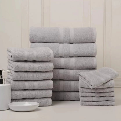 Skorter | 18-piece set: Bibb Home `Egyptian cotton towel set