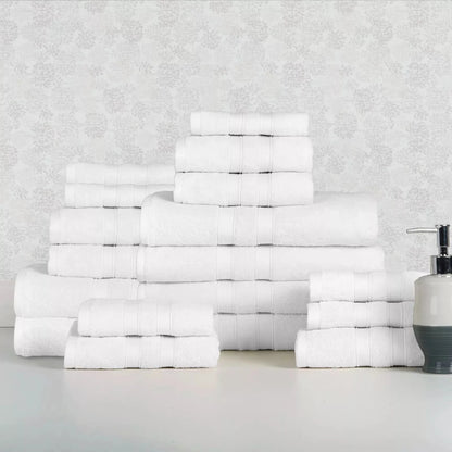 Skorter | 18-piece set: Bibb Home `Egyptian cotton towel set