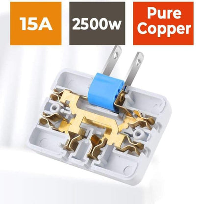 Skorter | 180° swiveling 3-way socket (EU plug)