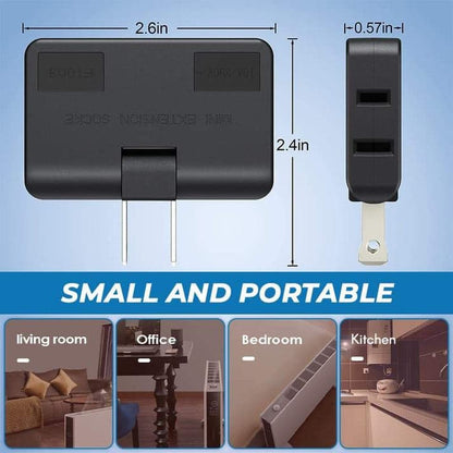 Skorter | 180° swiveling 3-way socket (EU plug)
