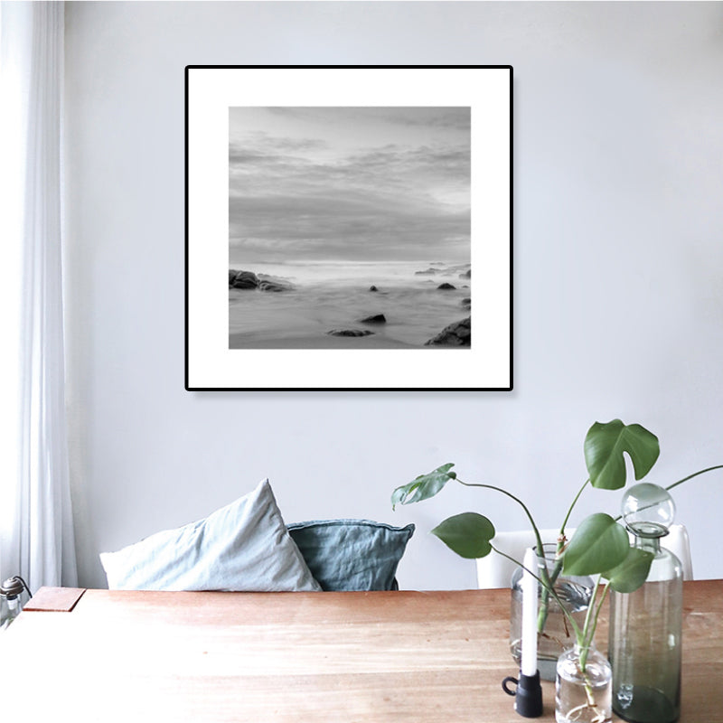 Skorter | Dark Photography Seascape Art Print Textured Contemporary Living Room Furniture Wall Decor
