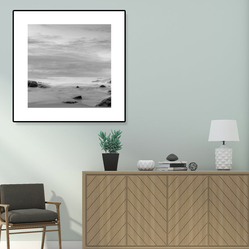 Skorter | Dark Photography Seascape Art Print Textured Contemporary Living Room Furniture Wall Decor