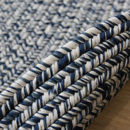 Skorter | Country Solid Color Carpet Blue Polypropylene Carpet Non-Slip Back Washable Pet-Friendly Rug for Home