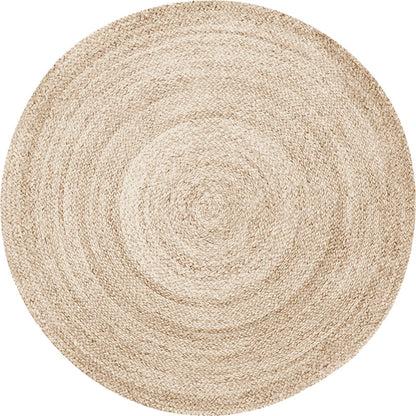 Skorter | Beige Simple Rug Jute Rustic Rug Washable Non-Slip Pet-Friendly Rug for the Living Room