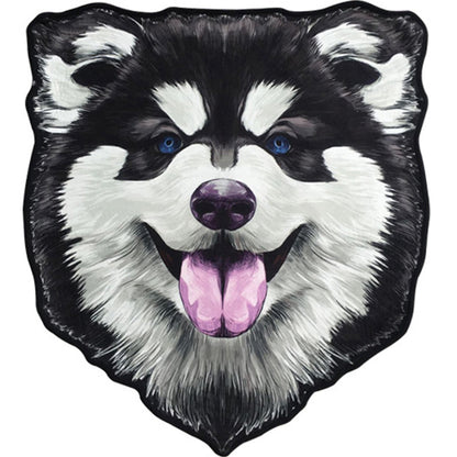 Skorter | Creative Brown Contemporary Carpet Polyester Dog Pattern Rug Washable Pet Friendly Non-Slip Carpet for Kids Room