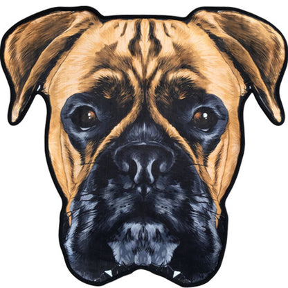 Skorter | Creative Brown Contemporary Carpet Polyester Dog Pattern Rug Washable Pet Friendly Non-Slip Carpet for Kids Room