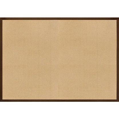 Skorter | Brown Solid Rug Jute Rustic Rug Washable Non-Slip Pet-Friendly Area Rug for the Living Room