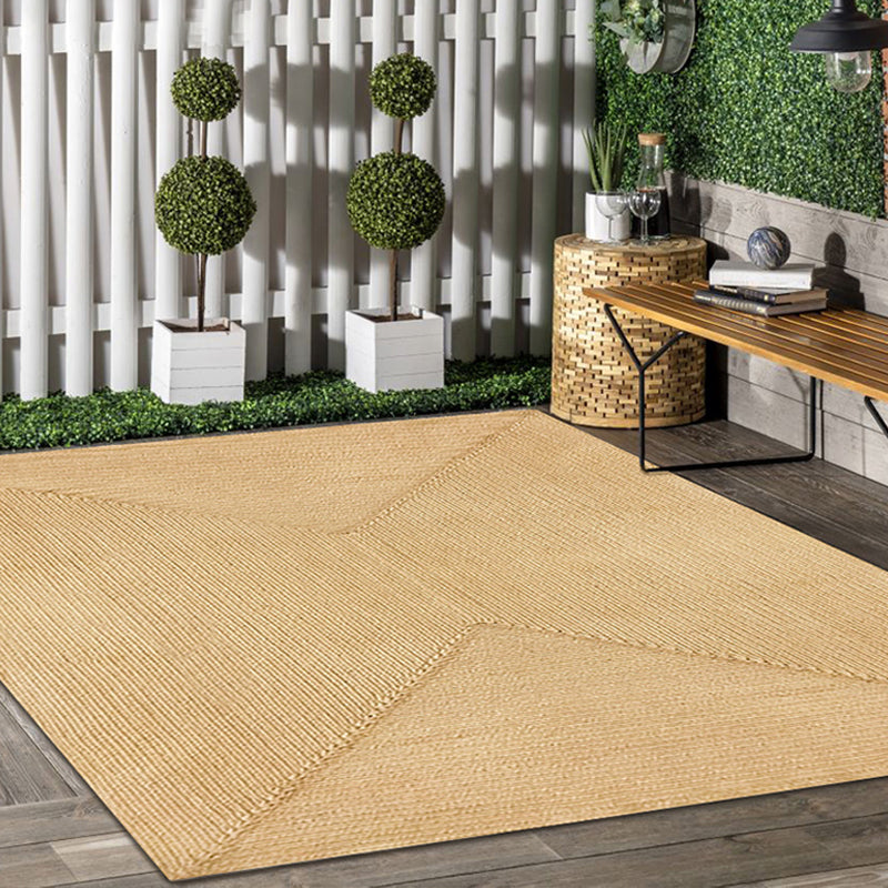 Skorter | Brown simple rug jute rural rug washable non-slip pet-friendly rug for the living room