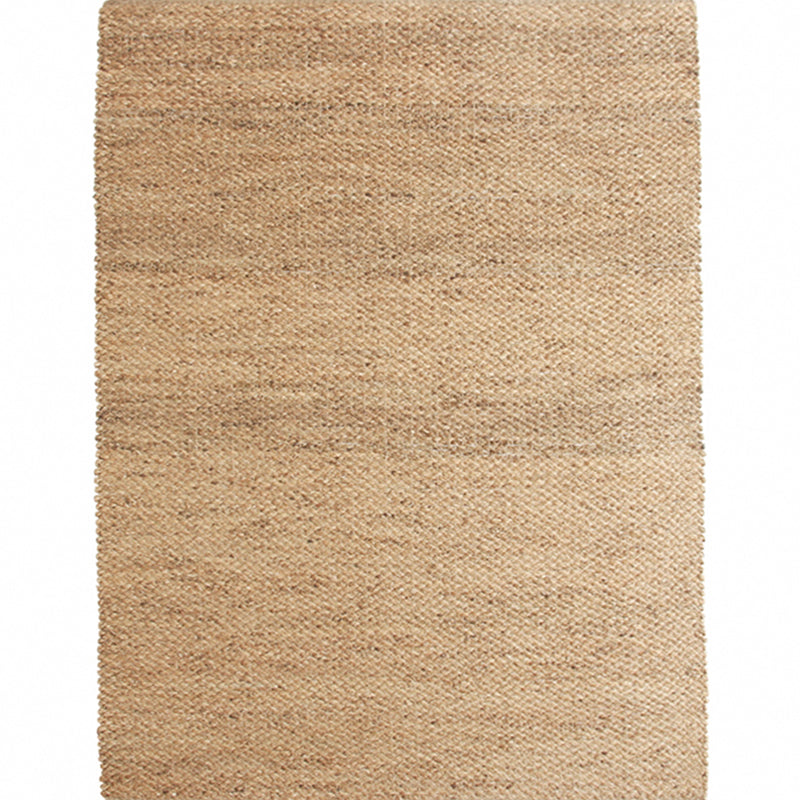 Skorter | Brown simple rug jute rural rug washable non-slip pet-friendly rug for the living room