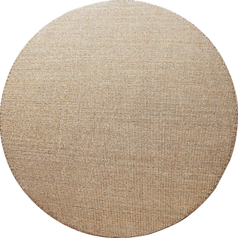 Skorter | Brown Carpet for Living Room Rustic Solid Color Carpet Sisal Non-Slip Back Washable Pet-Friendly Area Rug