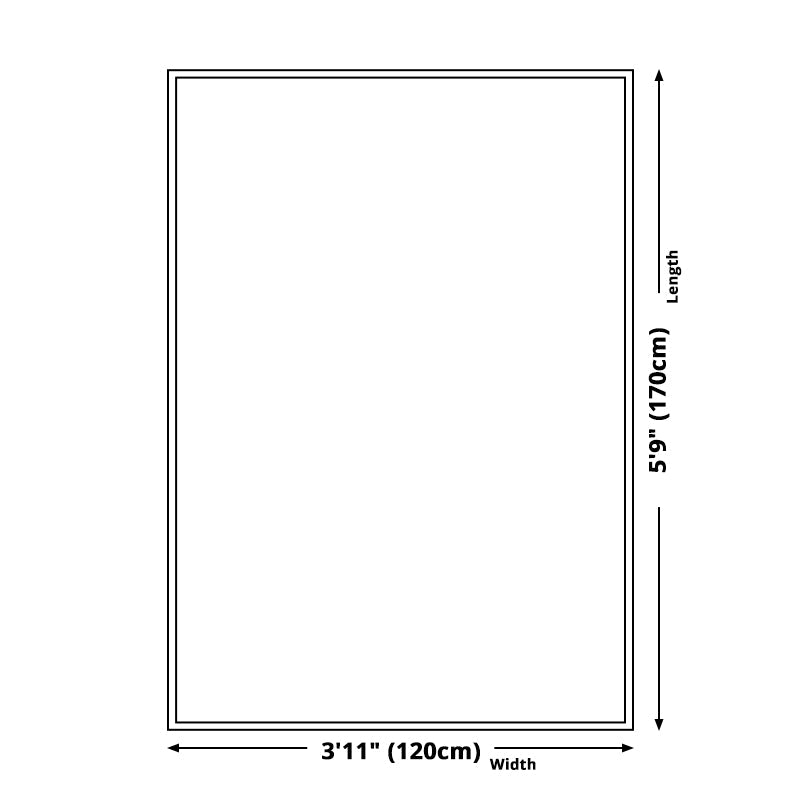 Skorter | Brown Bedroom Rug Country Striped Pattern Rug Jute Washable Non-Slip Backing Pet Friendly Carpet