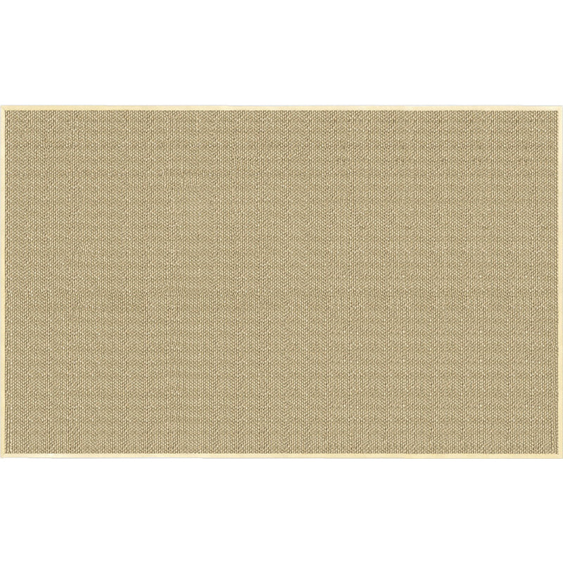 Skorter | Brown Living Room Rug Rustic Solid Color Rug Sisal Washable Non-Slip Back Pet-Friendly Rug