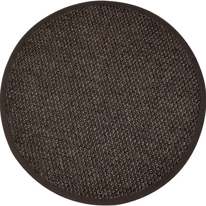 Skorter | Country Solid Color Area Rug Black Jute Rug Non-Slip Pet Friendly Washable Area Rug for Study
