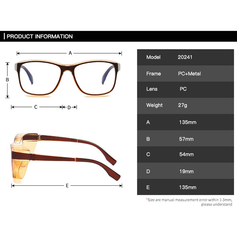 Skorter | Anti-Fog Protective Glasses | Windproof, Blue Light Blocking & Anti-Pollen for Men and Women