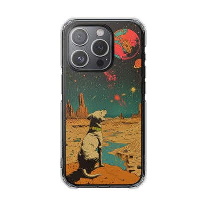 Skorter | Dog Astronaut Magnetic Clear Case for iPhone Series