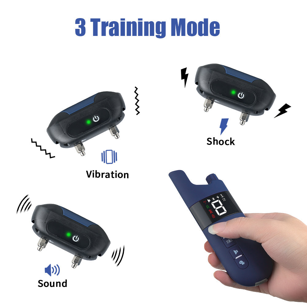 Skorter | Electric Dog Training Collar – 500m Remote Control, Waterproof IPX7, Shock, Vibration & Sound Modes