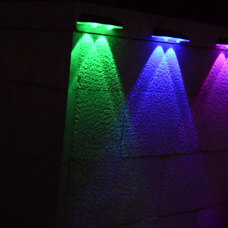 Skorter | SolarShine - 2 Piece Solar Wall Lamps with Color Change and Warm Light