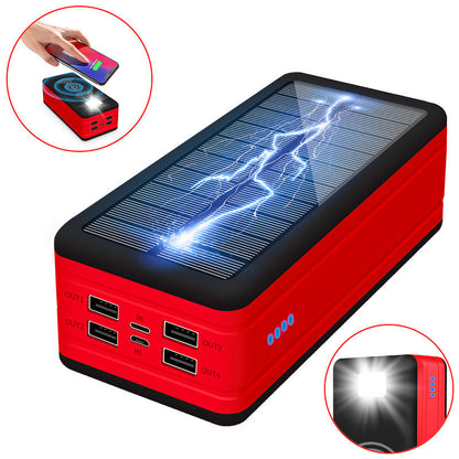 Skorter | Massive 50000 mAh Capacity Wireless Solar Power Bank