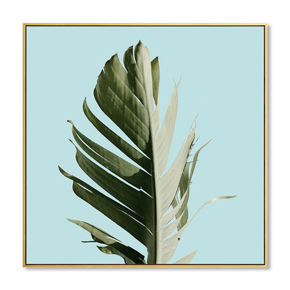 Skorter | Banana Leaf Canvas Tropics Aesthetics Botanics Wall Art Print in Green for Bedroom