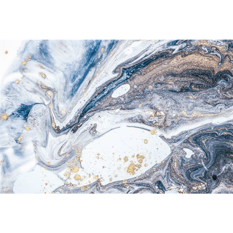 Skorter | Blue Novelty Carpet Polyester Abstract Carpet Pet Friendly Washable Non-Slip Carpet for the Living Room